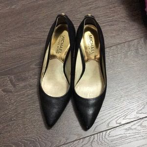 Michael Kors flex leather courts pointed pumps
